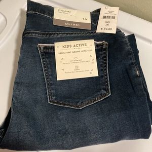 ⭐️⭐️ DL1961 KIDS WILLIAM TRACK CHINO MAGIC MOUNTAIN ACTIVE NWT 16